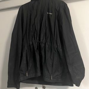 Black Columbia wind breaker light jacket